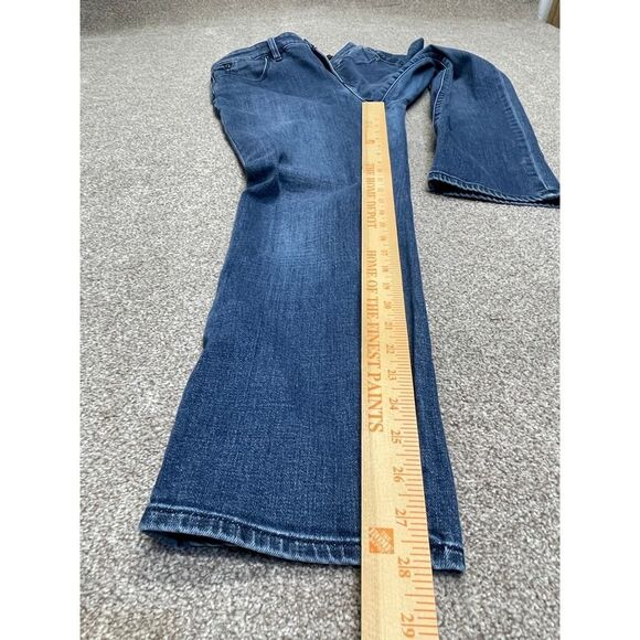 Talbots flawless five pocket women curvy slim ankle sz 8 high rise blue jeans - Picture 5 of 12